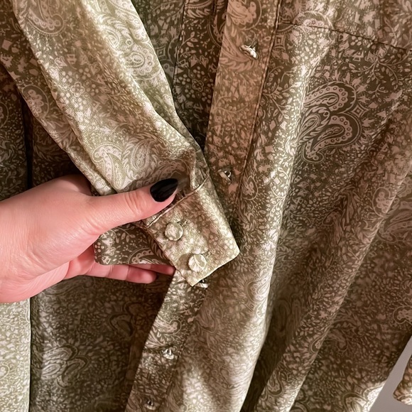 Michael Kors Green Paisley Dress - Picture 4 of 9